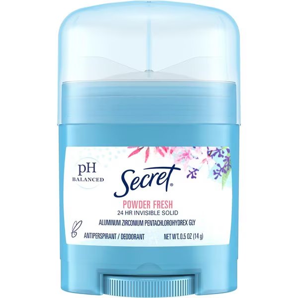 Deodorant/Antiperspirant, Powder Fresh 0.5 oz, Multi, PK 24, Secret, Mfr#: PGC31384CT